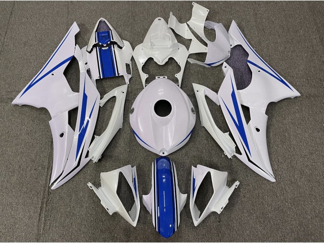 Bianco Lucido & Blu 08-16 R6 Carene Moto