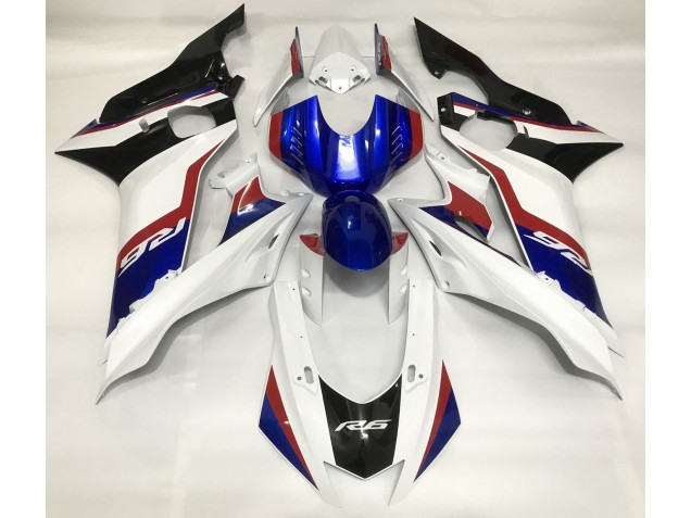 Bianco Lucido & Blu Intenso 17-21 R6 Carene Moto