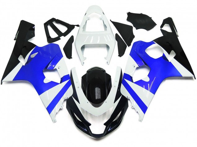 Bianco Lucido & Blu Lucido 04-05 GSXR 600-750 Carene Moto