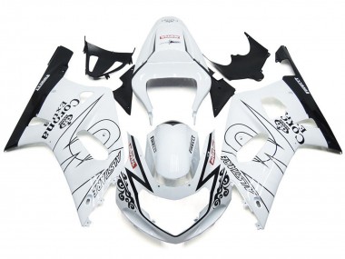 Acquista Bianco Lucido Corona & Nero 01-03 GSXR 600-750 Carene Moto