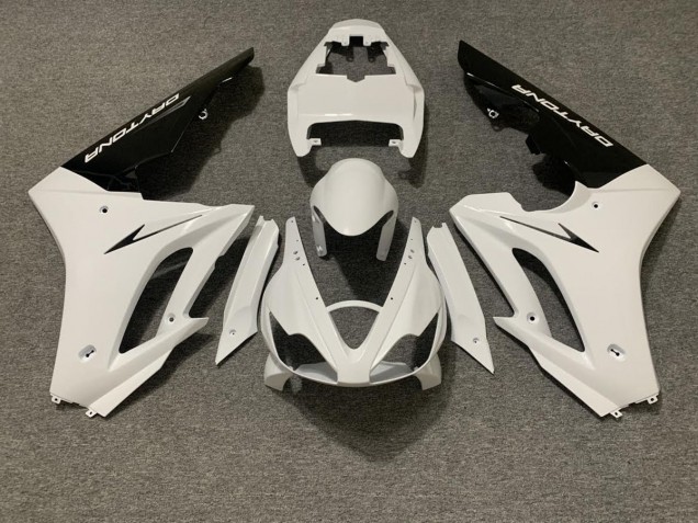 Bianco Lucido & Nero 06-08 Daytona 675 Carene Moto