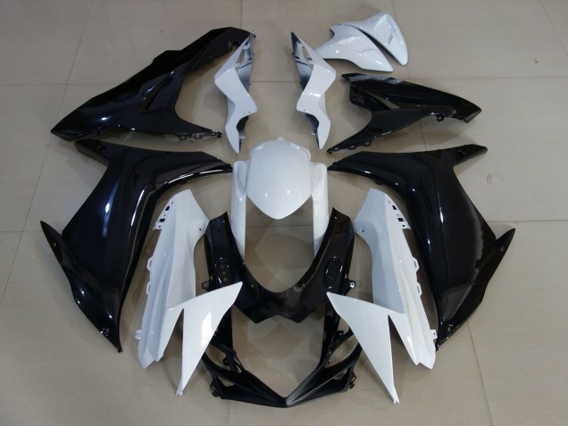 Bianco Lucido & Nero 11-24 GSXR 600-750 Carene Moto