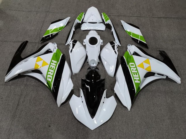 Bianco Lucido Nero & Verde 15-18 R3 Carene Moto