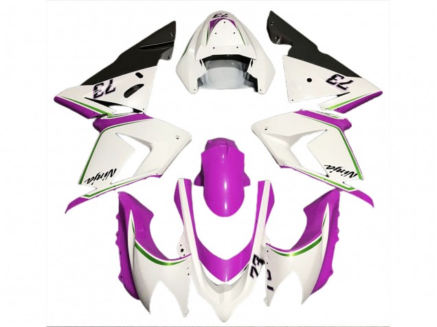 Bianco Lucido & Rosa 04-05 ZX10R Carene Moto