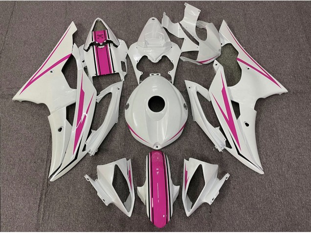 Bianco Lucido & Rosa 08-16 R6 Carene Moto