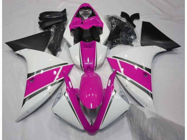 Bianco Lucido & Rosa 09-11 R1 Carene Moto