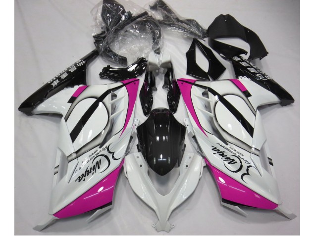 Bianco Lucido & Rosa 13-18 Ninja 300 Carene Moto
