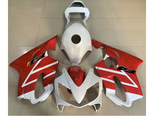 Bianco Lucido & Rosso 01-03 CBR600 F4i Carene Moto