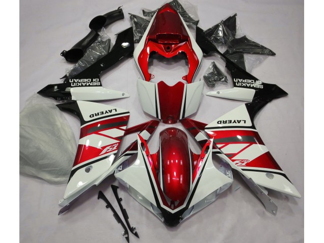 Bianco Lucido & Rosso 07-08 R1 Carene Moto