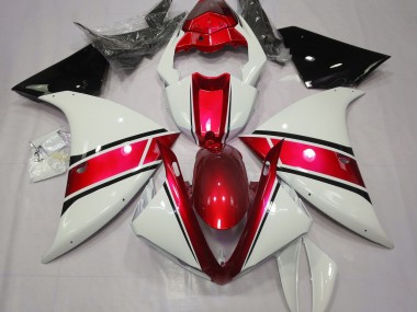 Acquista Bianco Lucido & Rosso Metallizzato 09-11 R1 Carene Moto