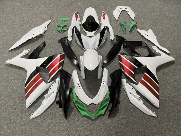 Bianco Lucido Rosso Nero & Verde 09-16 GSXR 1000 Carene Moto