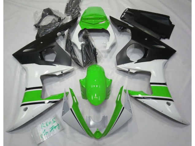 Bianco Lucido & Verde 03-04 R6 Carene Moto