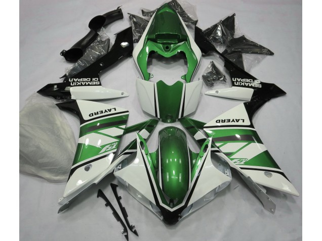 Bianco Lucido & Verde 07-08 R1 Carene Moto