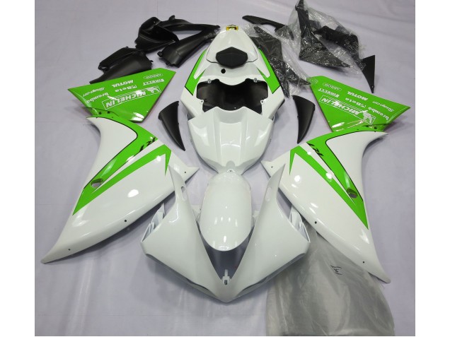 Bianco Lucido & Verde 12-14 R1 Carene Moto