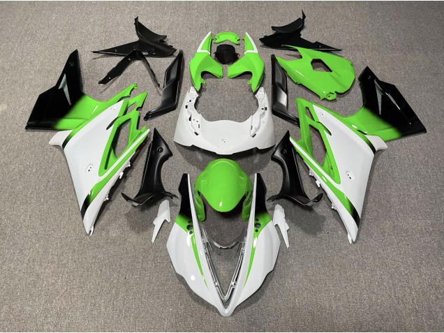 Bianco Lucido & Verde 13-16 Daytona 675 Carene Moto