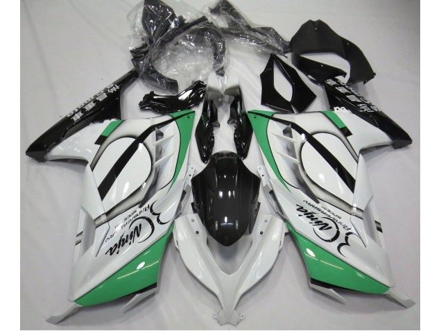 Bianco Lucido & Verde 13-18 Ninja 300 Carene Moto