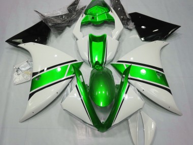 Acquista Bianco Lucido & Verde Metallizzato 09-11 R1 Carene Moto
