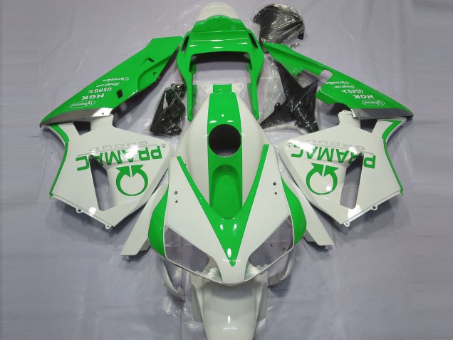 Bianco Lucido & Verde Pramac 03-04 CBR600RR Carene Moto