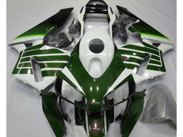 Bianco Lucido & Verde Sfumato 03-04 CBR600RR Carene Moto