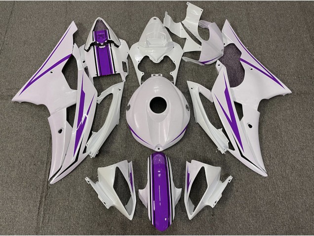 Bianco Lucido & Viola 08-16 R6 Carene Moto