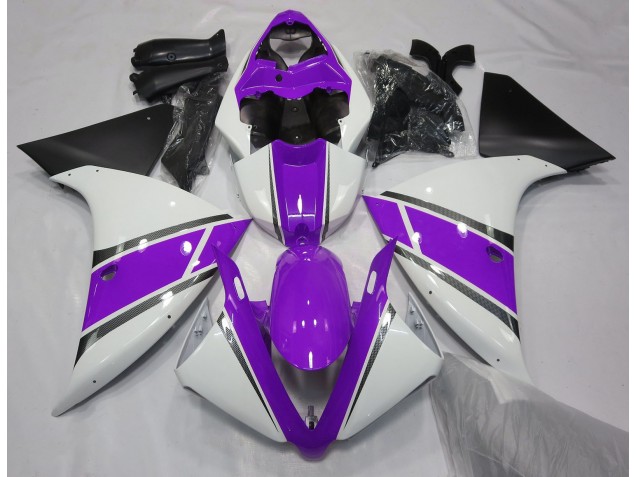 Bianco Lucido & Viola 09-11 R1 Carene Moto