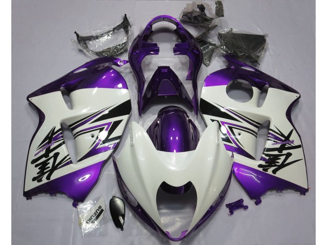 Bianco Lucido & Viola 97-07 GSXR 1300 Carene Moto