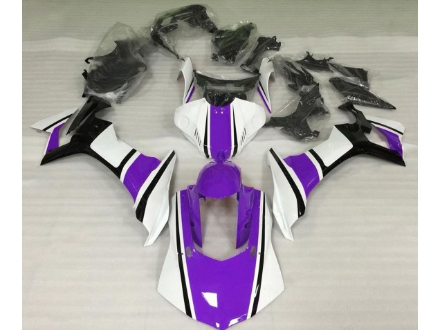 Bianco Lucido Viola & Nero 15-19 R1 Carene Moto