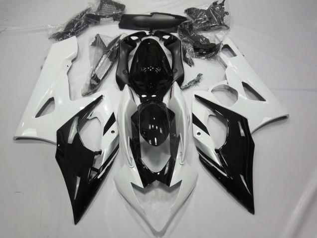Bianco Nero & Argento 05-06 GSXR 1000 Carene Moto