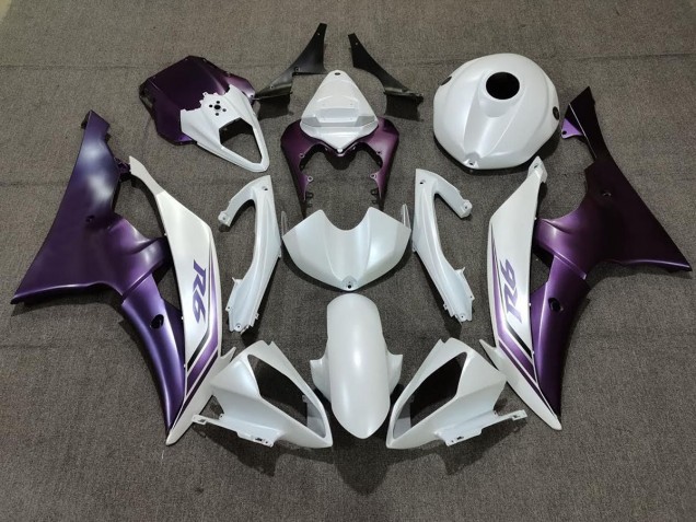 Bianco Opaco & Viola 08-16 R6 Carene Moto