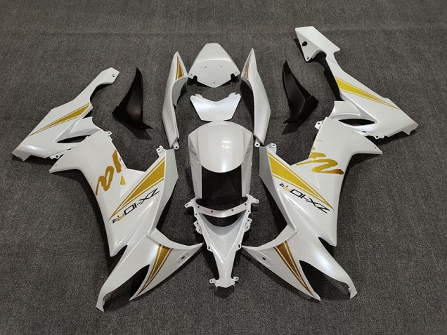 Bianco Perla & Oro 08-10 ZX10R Carene Moto