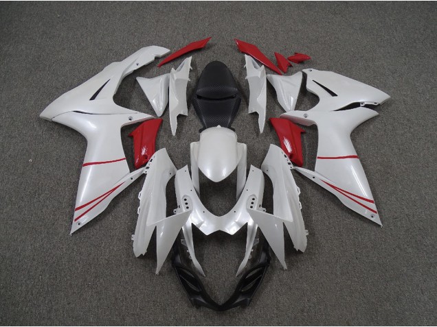 Bianco Perla & Rosso 11-24 GSXR 600-750 Carene Moto