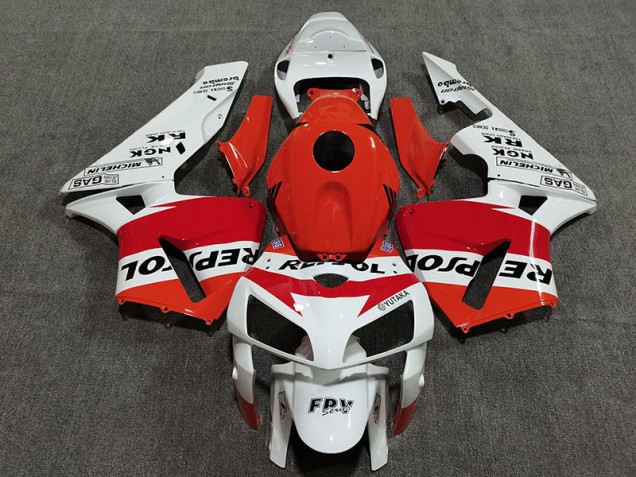 Bianco Rosso & Arancione Repsol 05-06 CBR600RR Carene Moto