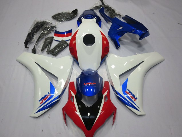 Bianco Rosso & Blu 08-11 CBR1000RR Carene Moto