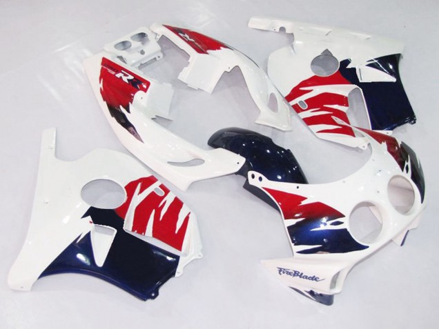 Bianco Rosso & Blu 90-98 CBR250RR Carene Moto