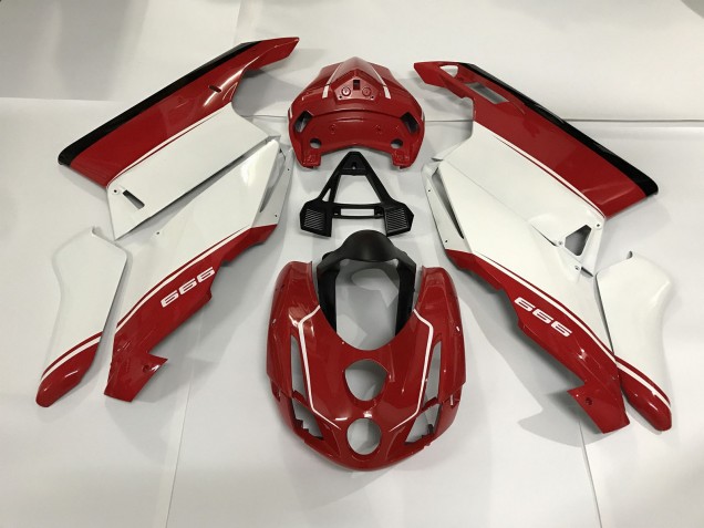 Bianco Rosso & Nero 03-04 Ducati 749 999 Carene Moto
