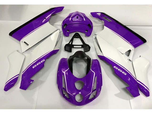 Bianco Viola & Nero 03-04 Ducati 749 999 Carene Moto