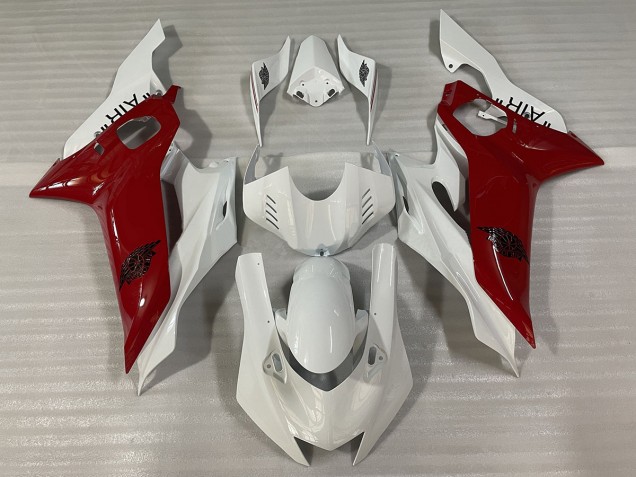 Blanc Brillant Et Rouge J AIR 17-21 R6 Carene Moto