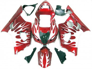 Acquista Blanc Et Rouge Flamme 03-04 GSXR 1000 Carene Moto