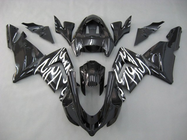 Blanc Flamme 04-05 ZX10R Carene Moto