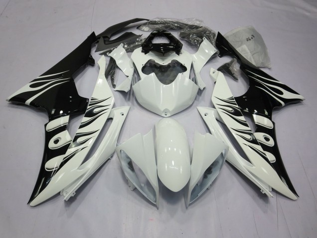 Blanc Flamme 08-16 R6 Carene Moto