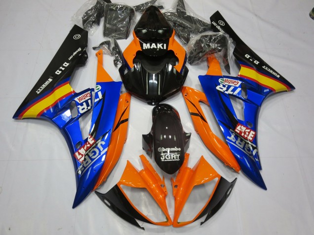 Blu Arancione 06-07 R6 Carene Moto