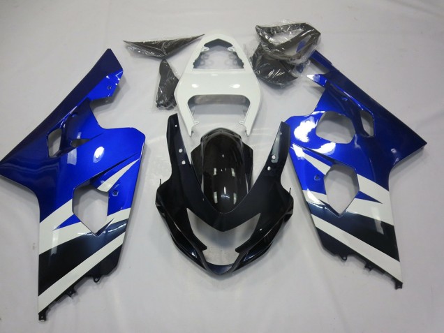 Blu Bianco & Nero 04-05 GSXR 600-750 Carene Moto