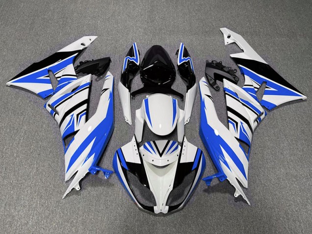 Blu Bianco & Nero Zag 09-12 ZX6R Carene Moto
