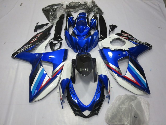 Blu Bianco & Rosso 08-10 GSXR 600-750 Carene Moto