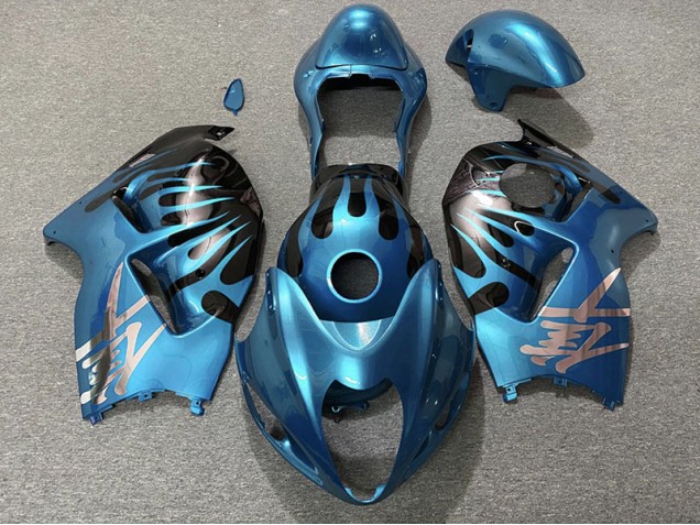 Blu Cielo & Nero 97-07 GSXR 1300 Carene Moto