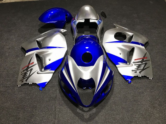 Blu Lucido & Argento 97-07 GSXR 1300 Carene Moto