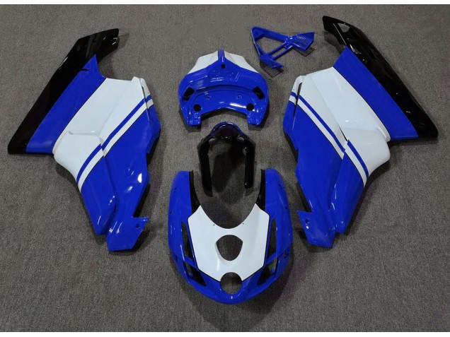 Blu Lucido & Bianco 03-04 Ducati 749 999 Carene Moto