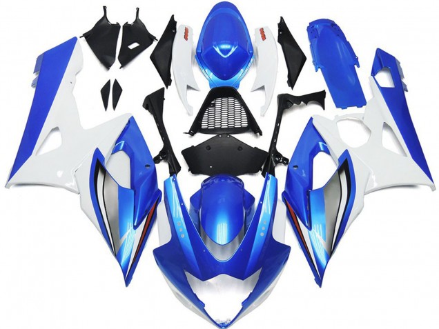 Blu Lucido & Bianco 05-06 GSXR 1000 Carene Moto