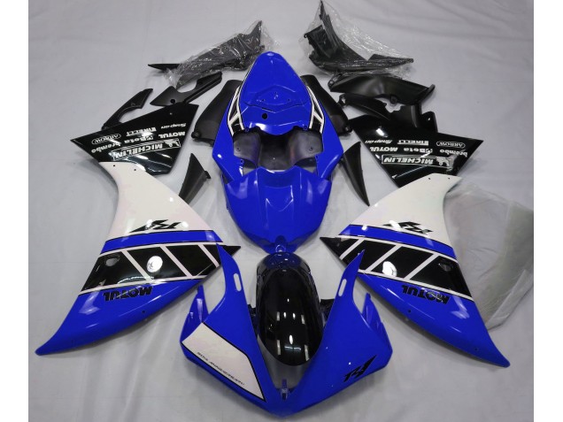 Blu Lucido Bianco & Nero 12-14 R1 Carene Moto