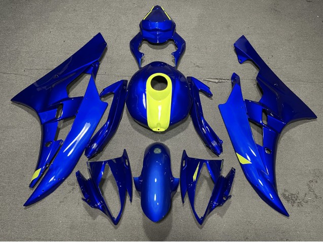 Blu Lucido & Giallo Ad Alta Visibilità 06-07 R6 Carene Moto